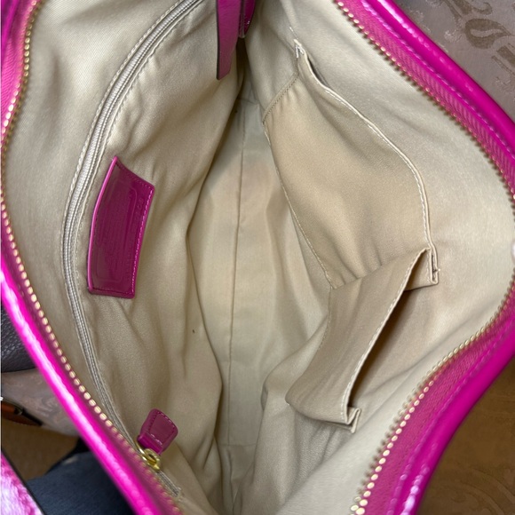 Coach Floral Pink and Tan Crossbody Bag - Picture 6 of 6